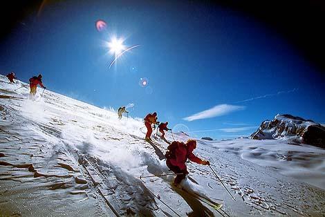 Ski alpin courchevel