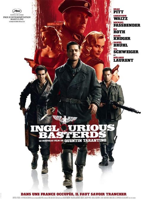 Inglorious basterds quentin tarentino brad pitt eli roth diane kruger melanie laurent christoph waltz