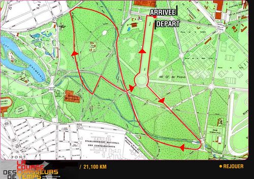 Parcours course des chasseurs de temps