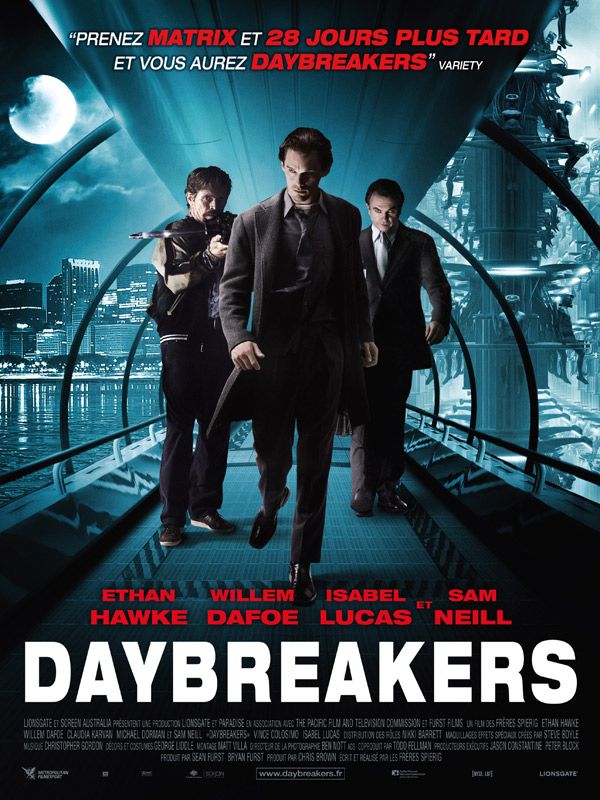 Daybreakers ethan hawke willem dafoe sam neill michael peter spierig