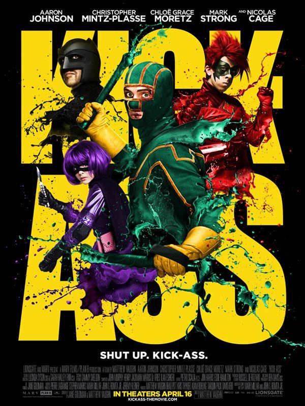 Kick-ass matthew vaughn nicolas cage aaron johnson chloe grace moretz mark strong