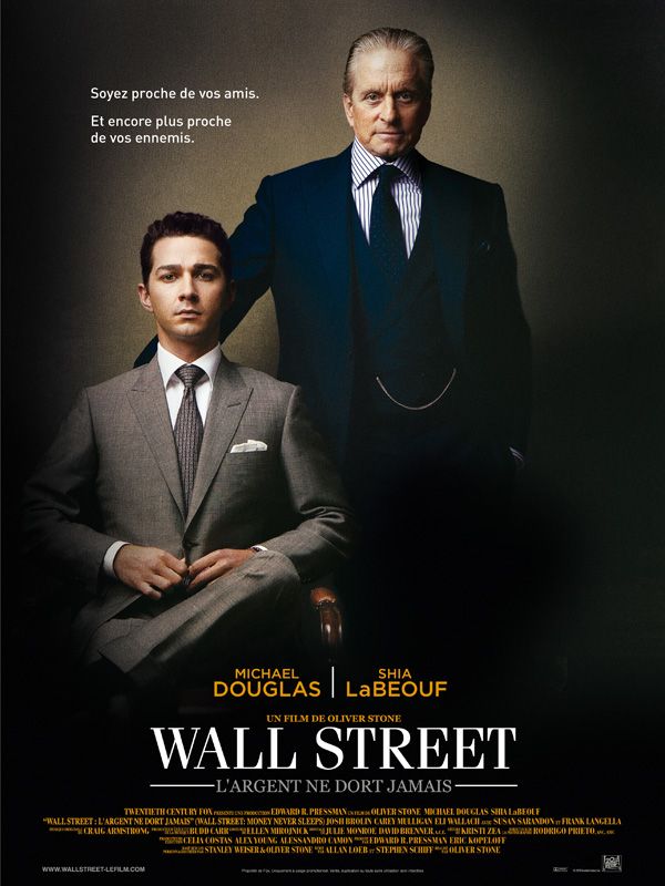 Wall street l'argent ne dort jamais oliver stone michael douglas shia labeouf