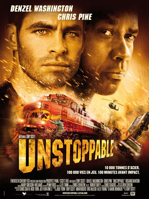 Denzel washington chris pine tony scott unstoppable