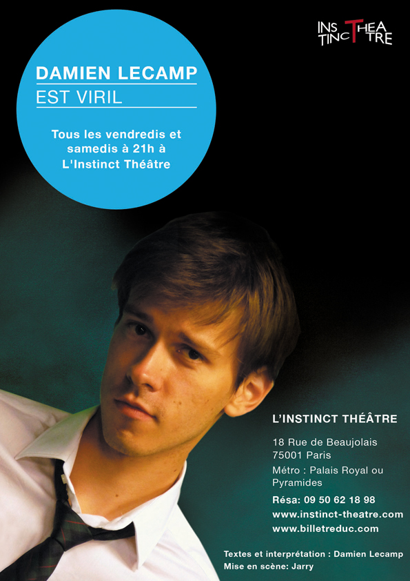 Damien lecamp est viril jarry l'instinct theatre