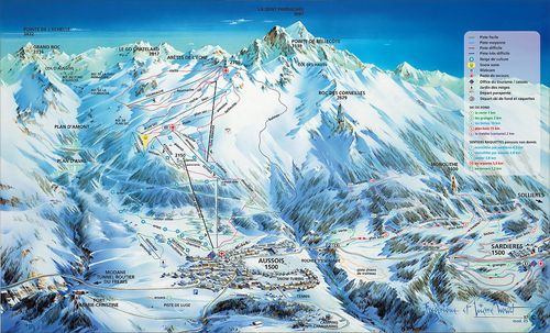 Plan des pistes aussois