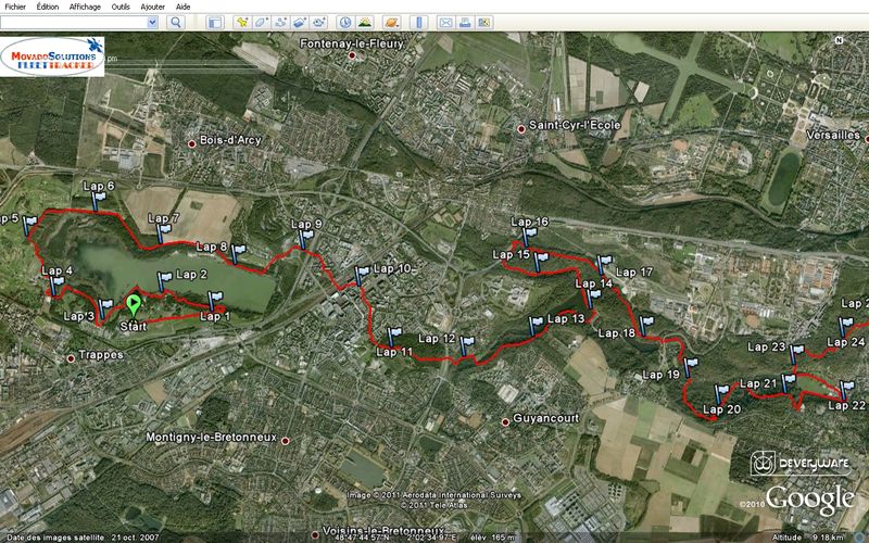 Eco-trail de Paris 2011 80 km 0-22 St Quentin en Yvelines - Buc