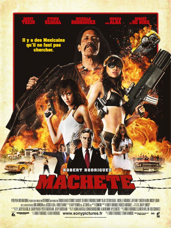 Machete robert rodriguez danny trejo robert de niro jessica alba michelle rodriguez