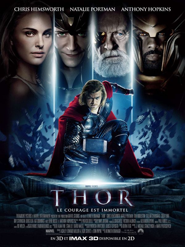 Thor chris hemsworth natalie portman kenneth branagh anthony hopkins