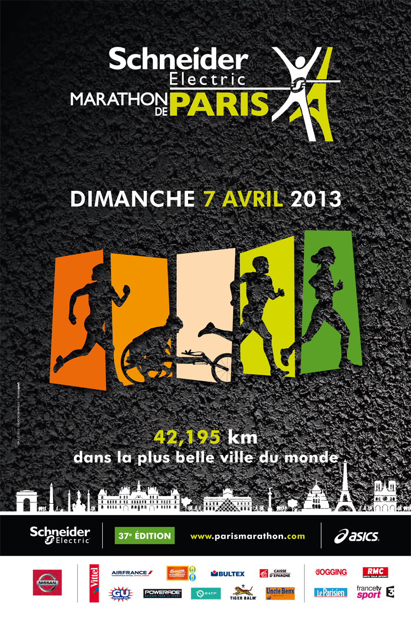 Marathon de paris 2013 affiche giao tigrou inzesentier