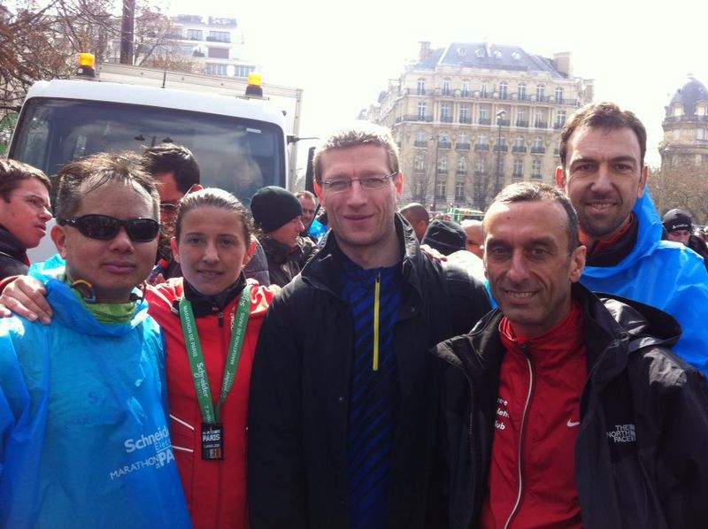 Marathon de paris giao tigrou benedicte running guy jean-pierre run run gianny
