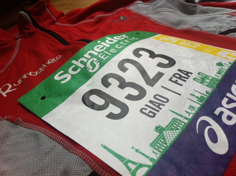 Marathon de paris 2013 giao tigrou dossard runnosphere