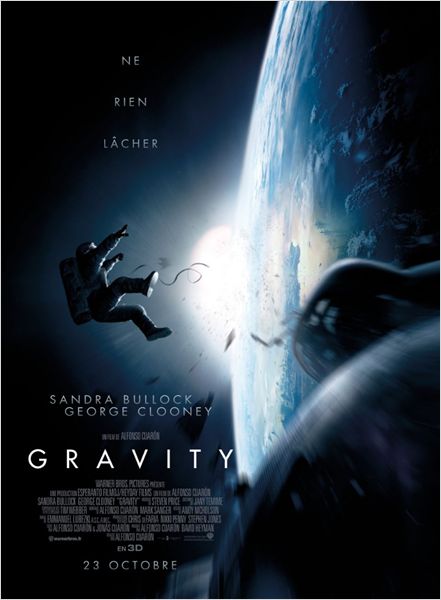 Affiche gravity sandra bullock george clooney alfonso cuaron